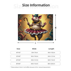 280g横款法兰绒毛毯，可爱小猪图案