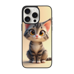 حافظة هاتف لطيفة بتصميم قطة - iPhone 15/15 Pro/15 Pro Max - okomall