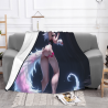280g Horizontal Flannel Blanket with Exquisite Anime Pattern