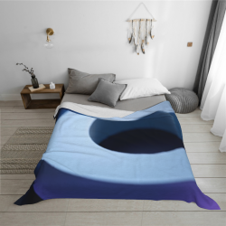 280g Horizontal Single - Sided Printed Flannel Blanket