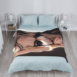 Manta de felpa de 280g (estilo vertical) con estampado, cómoda y cálida