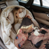 Coperta in pile da 280g (stile verticale) con motivo, comoda e calda
