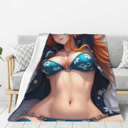 280g 세로형 플란넬 담요 - 애니메이션 패턴