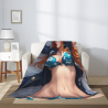 280g vertikale Flanell-Decke mit Anime-Muster