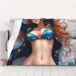 海贼团娜美主题法兰绒毛毯 - Okomall