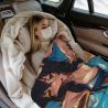 Couette Flanelle Thème Fille Anime - Okomall