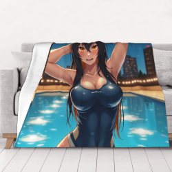 动漫少女法兰绒毛毯 - Okomall