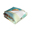 Couverture en flanelle horizontale 280g à motif fille et chat