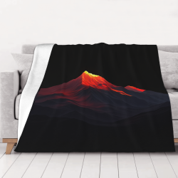 280g horizontale einseitig bedruckte Flanell-Decke mit Vulkan-Muster