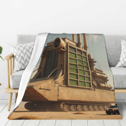 280g Vertikaler Flanell-Decke (Science-Fiction-Mechanisches Muster)