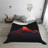 280g horizontale einseitig bedruckte Flanell-Decke mit Vulkan-Muster