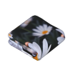 Coperta in flanella confortevole da 280 g, stile verticale, design a una sola faccia con stampa di margherite