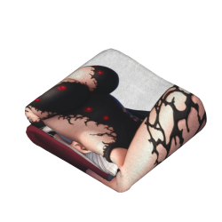 Coperta in flanella verticale 280g con stampa di personaggio anime sexy