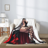 Coperta in flanella verticale 280g con stampa di personaggio anime sexy