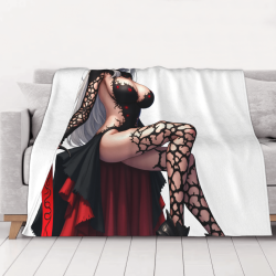 280g 수평 섹시한 걸 프린트 플란넬 담요