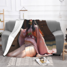 280g Einseitig Bedruckte Flanell-Decke (Anime-Kimono-Mädchen-Muster)