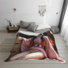 280g Einseitig Bedruckte Flanell-Decke (Anime-Kimono-Mädchen-Muster)