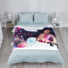 280g Vertical Flannel Blanket: Artistic Portrait Pattern