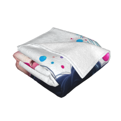 Coperta in flanella orizzontale 280g (Motivo femminile alla moda)