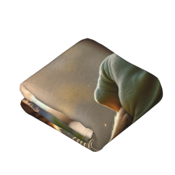 Coperta in flanella verticale 280g con motivo gatto carino e Hulk