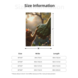 280g Vertical Cute Cat and Hulk Pattern Flannel Blanket