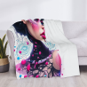 Manta de franela horizontal de 280g (Patrón femenino moderno)