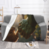 280g horizontale Flanell-Decke mit niedlichem Katze-und-Hulk-Muster
