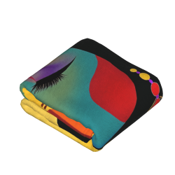 Manta de franela vertical de 280g con estampado de un solo lado, cómoda y cálida