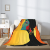 280g Vertical Single - side Printed Flannel Blanket, Comfortable and Warm