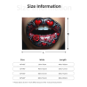 280g horizontale Flanell-Decke mit Rotlippen- und Herz-Druck
