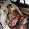 Manta de Flanela de 280g con Estampado Sexy de Chica Anime