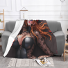 280g horizontale Flanell-Decke: Anime-Schönheitsmuster