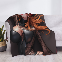 280g horizontale Flanell-Decke: Anime-Schönheitsmuster