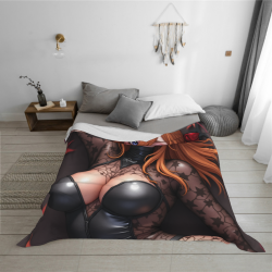 280g horizontale Flanell-Decke: Anime-Schönheitsmuster