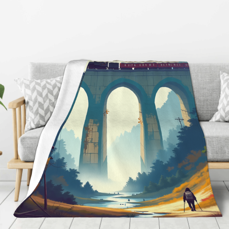 280g Vertical Full - width Single - sided Printed Flannel Blanket - A Choice for Comfort and Warmth