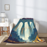280g Vertical Full - width Single - sided Printed Flannel Blanket - A Choice for Comfort and Warmth