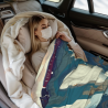 Couette en flanelle verticale de 280g, impression à une seule face, largeur totale - Un choix pour le confort et la chaleur