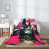 Manta de franela vertical de 280g, estampado personalizado de anime