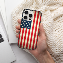 Чехол для iPhone 15/15 Pro/15 Pro Max с американским флагом - okomall