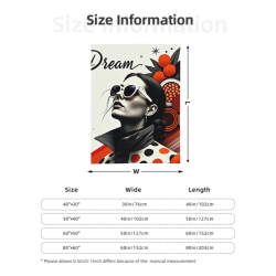 280g 수직 세련된 프린트 플란넬 담요