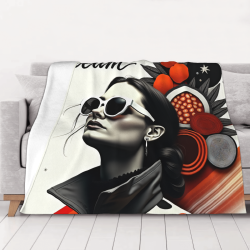 280g horizontale Flanell-Decke (personalisierter Druck-Stil)