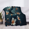 280g horizontale Flanell-Decke, einzigartiges Schlangen- und Blumenmuster