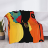 280g horizontale Flanell-Decke mit stylischem Frauenmuster
