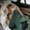Manta de franela vertical de 280g con estampado de un solo lado, cómoda y práctica