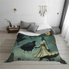280g horizontale Flanell-Decke: Dunkler Stil Druck, weich und langlebig