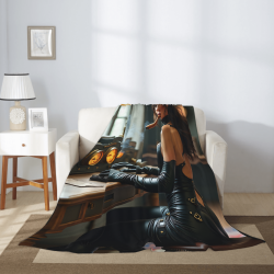 280g vertikale Flanell-Decke mit einzigartigem Muster