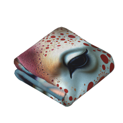 Couverture en flanelle verticale 280g à motif girafe