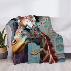 280g Horizontale Flanell-Decke mit Giraffenmuster