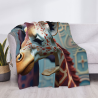 280g Horizontale Flanell-Decke mit Giraffenmuster