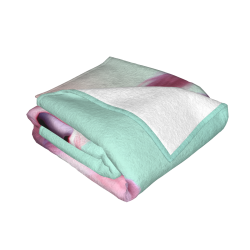 Coperta in flanella orizzontale 280g con stampa di vitello carino